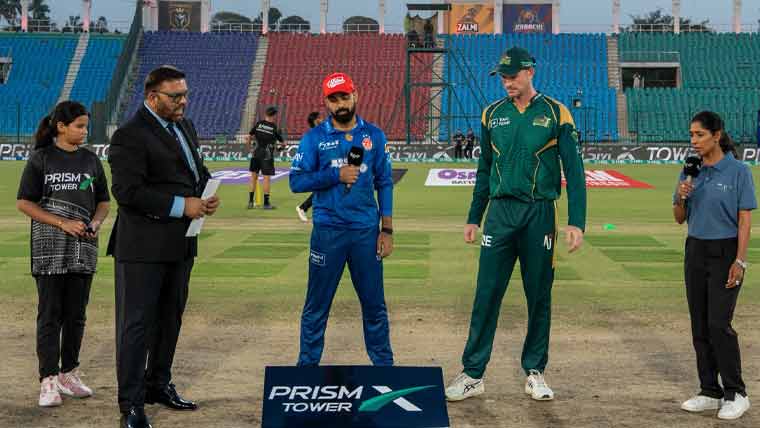 پی ایس ایل 11: اسلام آباد یونائیٹڈ کا سلطانز کیخلاف ٹاس جیت کر فیلڈنگ کا فیصلہ