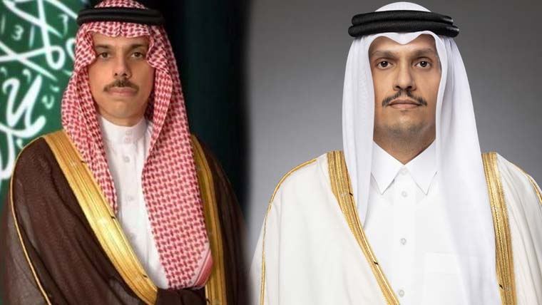 قطری وزیراعظم کا سعودی وزیر خارجہ سے رابطہ، خطے کی صورتحال پر تبادلہ خیال