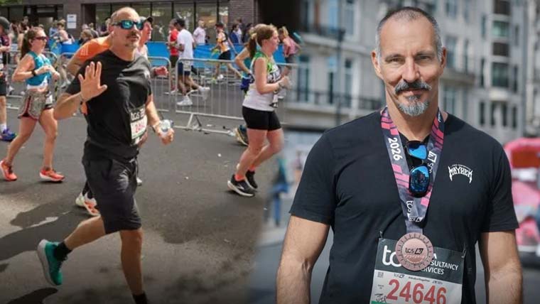 اسماعیلی کمیونٹی کے پیشوا پرنس رحیم آغا خان کی لندن میراتھون میں شرکت