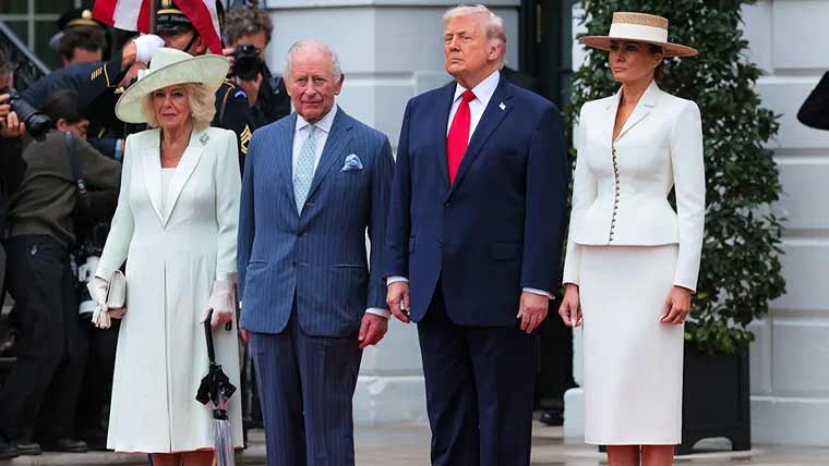 وائٹ ہاؤس میں برطانوی شاہ چارلس کے اعزاز میں شاندار استقبالیہ