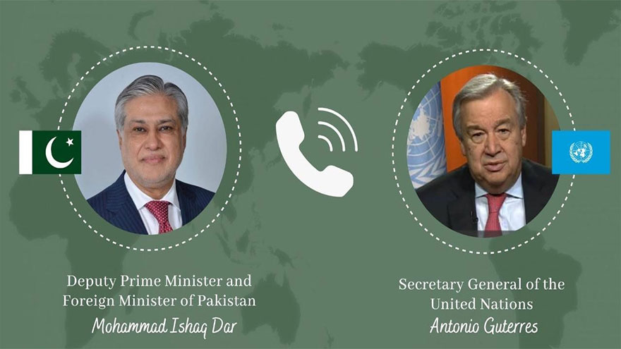 UN chief commends Pakistan's role in regional peace, stability