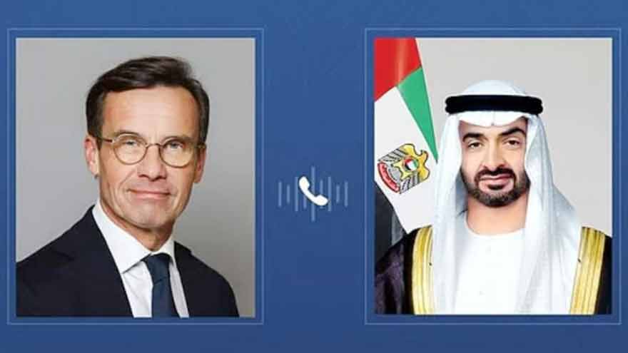 UAE president, Swedish PM hold call to discuss regional situation