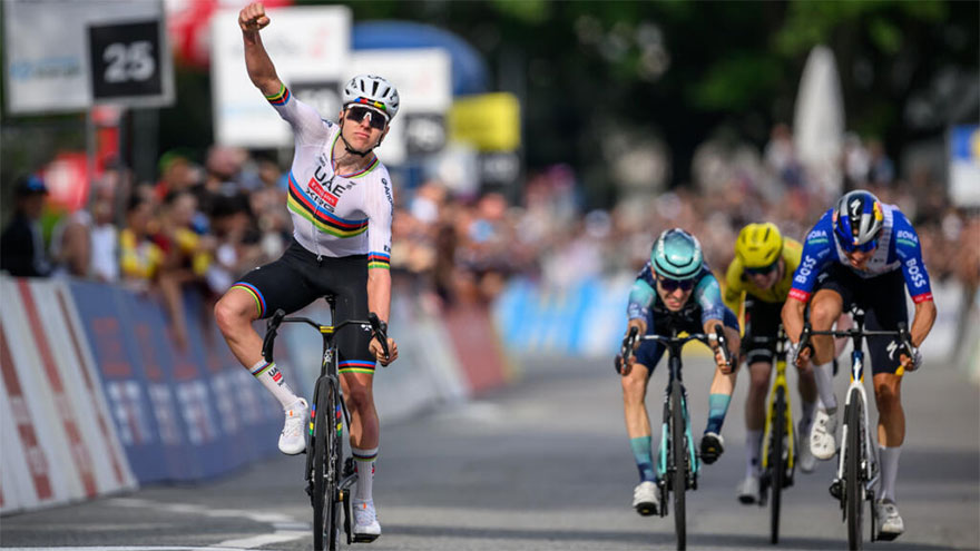 Pogacar wins opening full stage to take Tour de Romandie lead