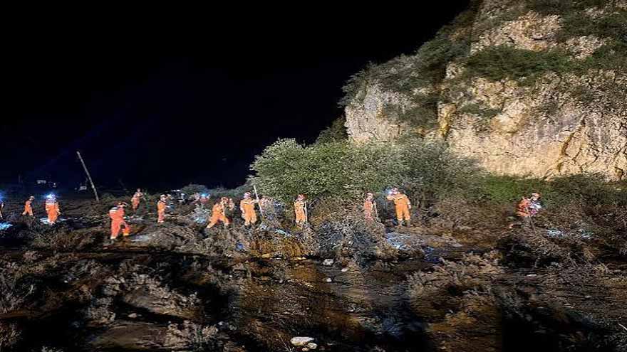Landslide death toll rises in China's Gansu Province as heavy rains continue