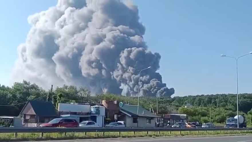 Ukrainian drones kill two in Russia, strike Wildberries warehouse, governors say
