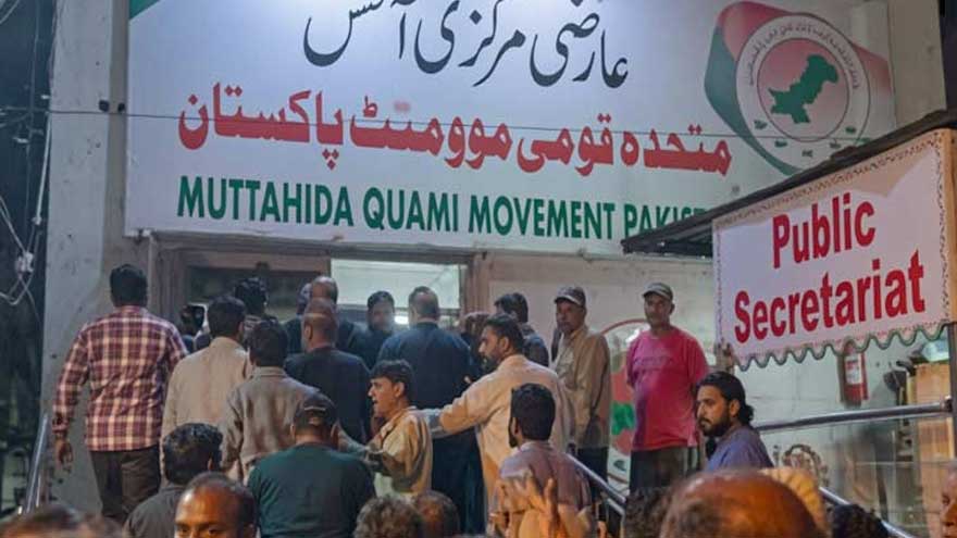 Police detain two MQM members during raids in Karachi