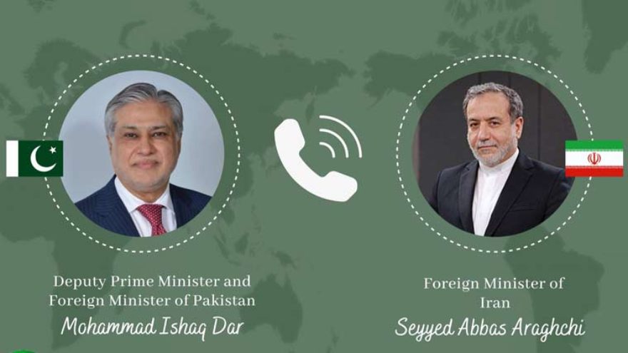 Ishaq Dar invites Iran's Abbas Araghchi to visit Pakistan