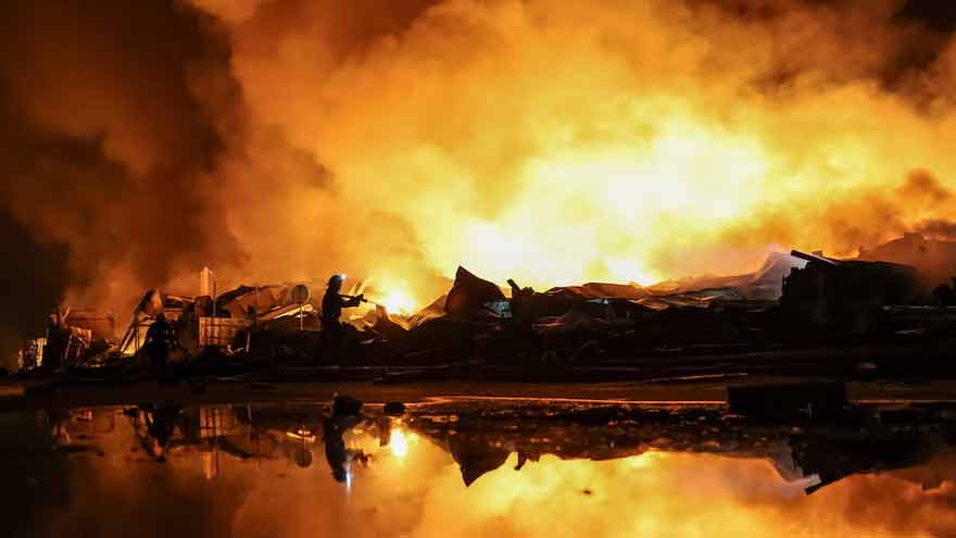 Russian attacks kill one in Ukrainian capital Kyiv, trigger fires