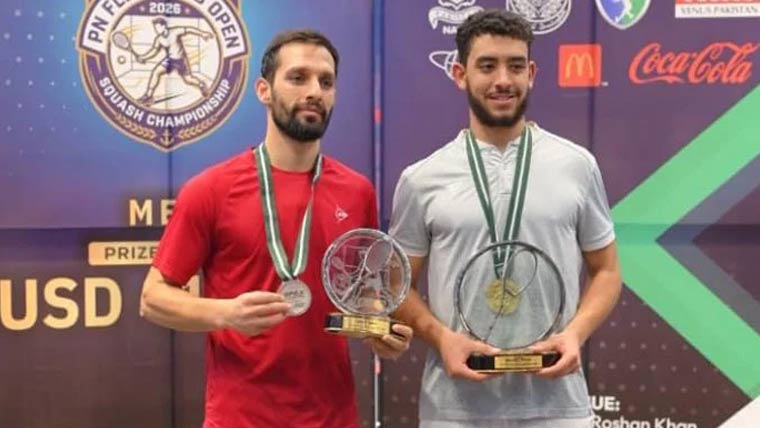 مصر کے سلمان خلیل نے پاکستان نیوی فلیٹ کلب اوپن انٹرنیشنل سکواش چیمپئن شپ جیت لی