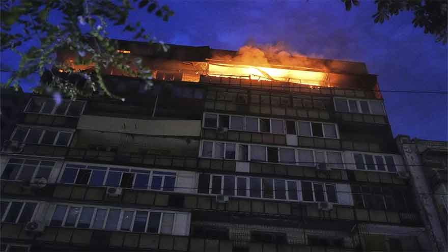 Russia and Ukraine trade drone attacks with 5 killed in each country