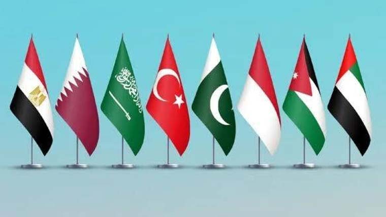 8 اسلامی ممالک کی غزہ میں اسرائیلی کارروائیوں کی مذمت، مشترکہ اعلامیہ جاری