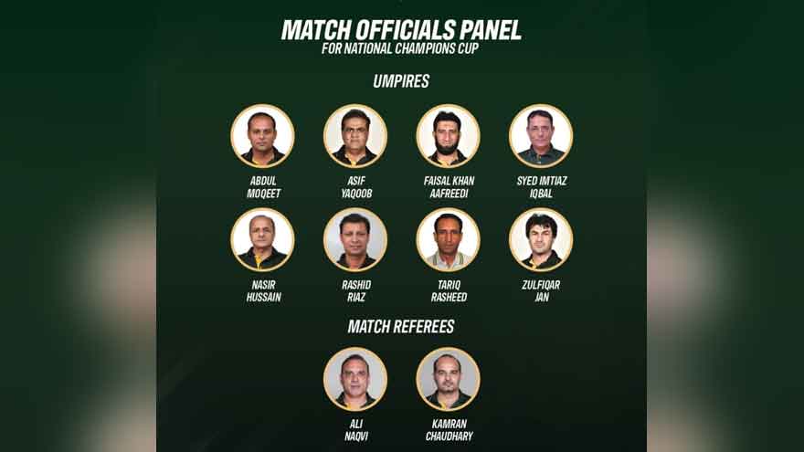 Match officials panel announced for National Champions Cup
