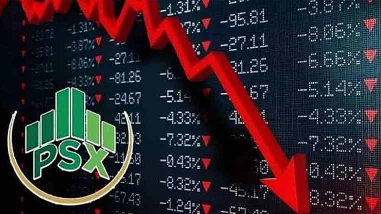 سٹاک مارکیٹ میں کاروبار مندی کا شکار، 100 انڈیکس 346 پوائنٹس گر گیا