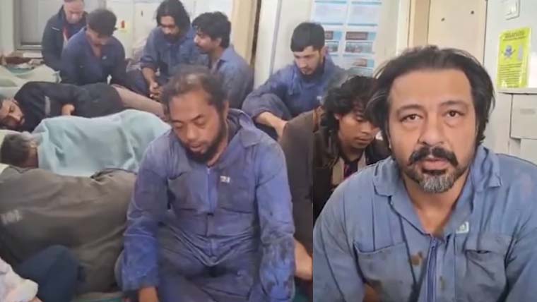 صومالی قزاقوں کے ہاتھوں اغوا پاکستانی عملے کا حکومت سے رہائی کے لیے اپیل