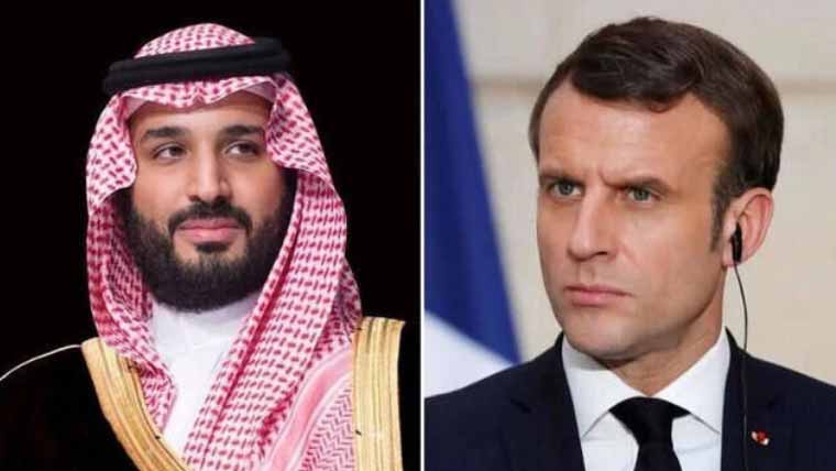 سعودی ولی عہد، فرانسیسی صدر کا رابطہ، مشرق وسطیٰ کی صورتحال پر تبادلہ خیال