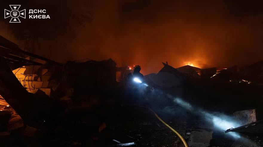 Three killed in Russian strikes in Kyiv region, official says