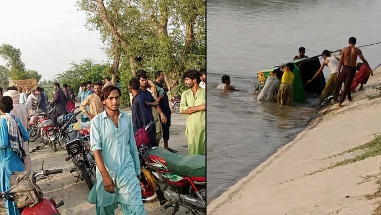 مظفرگڑھ کینال میں لوڈر رکشہ  گرنے سے ایک بچہ جاں بحق ،6 افراد کی تلاش جاری