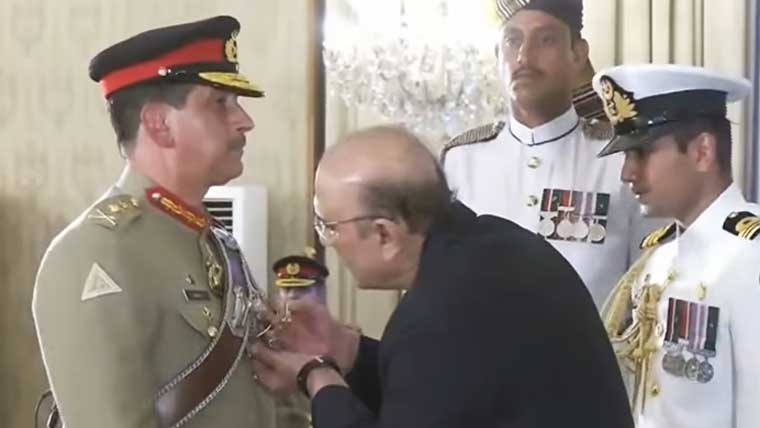 کمانڈر نیشنل سٹریٹجک کمانڈ جنرل سید عامر رضا کو نشان امتیاز (ملٹری) سے نواز دیا گیا
