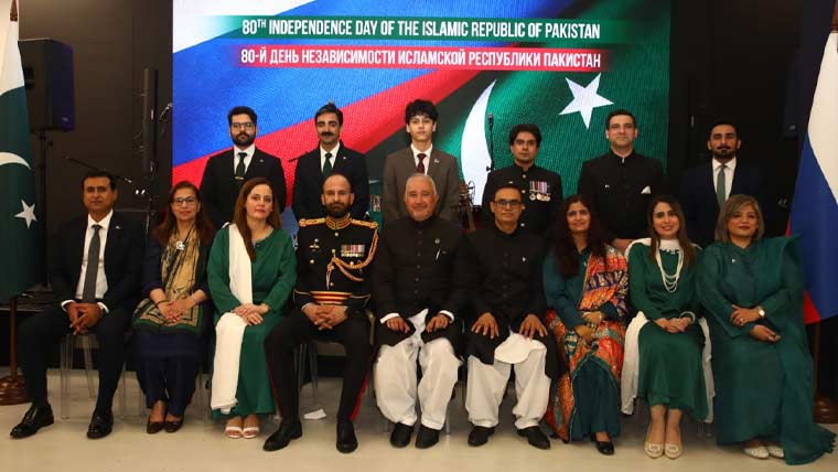 ماسکو میں پاکستان کے 80ویں یومِ آزادی کی پروقار تقریب، روسی نائب وزیر خارجہ کی خصوصی شرکت