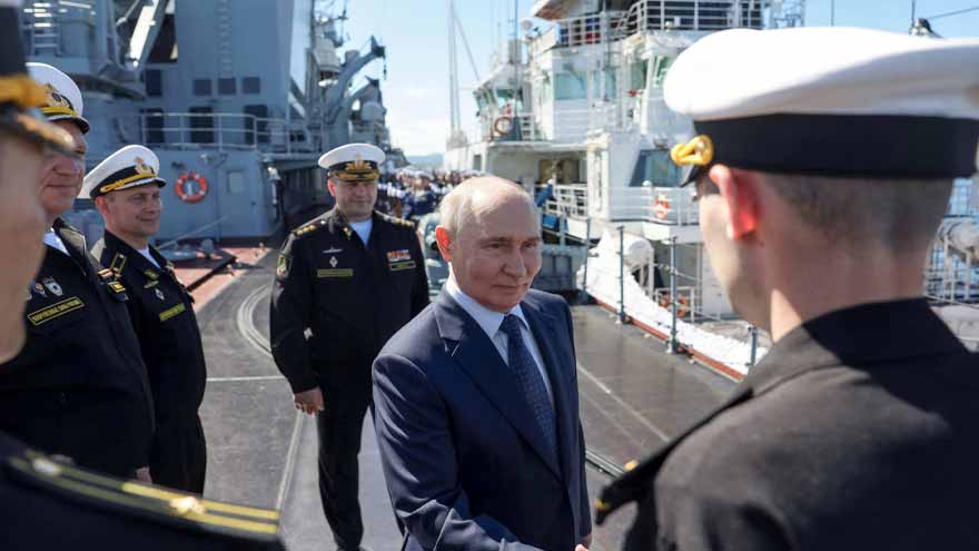 Russia's Putin visits Japan-claimed islands for first time; Tokyo protests