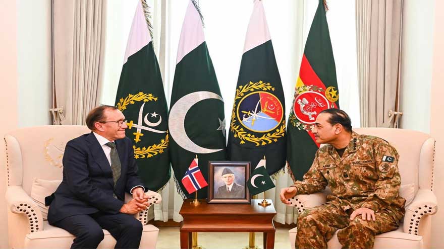 CDF Munir, Norwegian foreign minister discuss regional security, bilateral ties