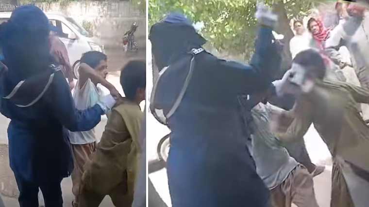 لیڈی وارڈن کا معصوم بچوں پر تشدد، ویڈیو وائرل، وارڈن معطل