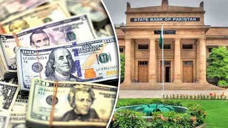 سٹیٹ بینک کے زرمبادلہ ذخائر میں ایک کروڑ 40 لاکھ ڈالر کا اضافہ