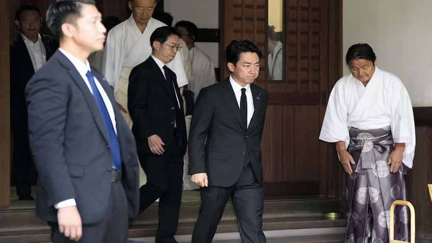 Japan defence minister visits contentious Yasukuni Shrine to war dead