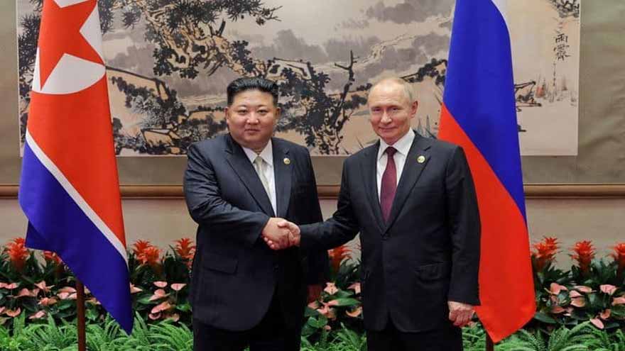 North Korea's Kim, Russia's Putin reaffirm ties on Korean Liberation Day