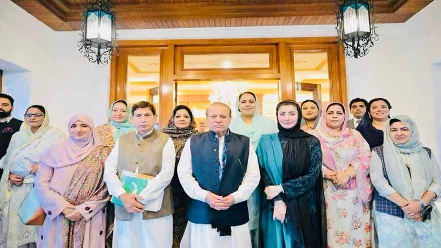 Nawaz interviews women candidates for AJK Assembly reserved seats