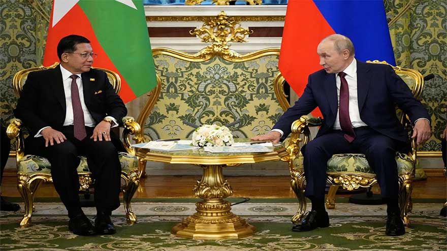  Putin hosts Myanmar's leader for talks on deepening their relationship
