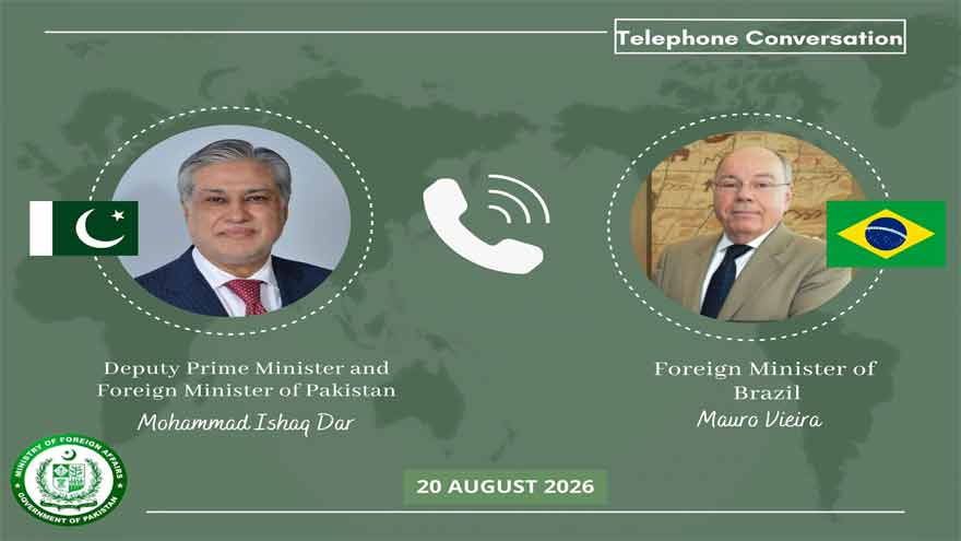 Brazilian FM hails Pakistan's constructive role in US-Iran mediation