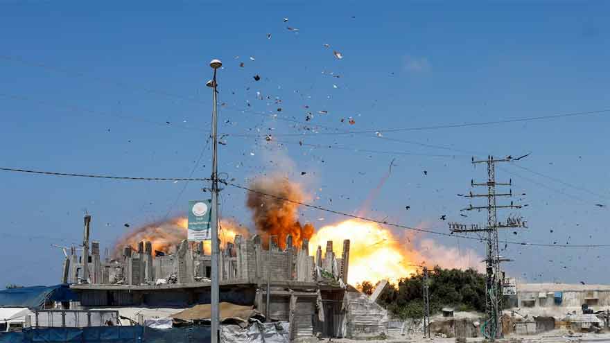 Israeli airstrikes in Gaza kill two people, including a 4-year-old boy, medics say