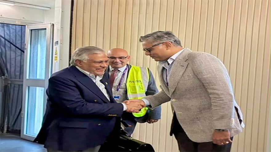 DPM Dar arrives in UK on five-day official visit