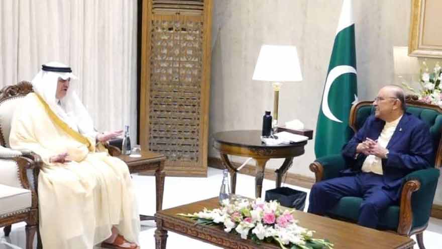 President Zardari hails Saudi envoy's role in strengthening Islamabad-Riyadh ties