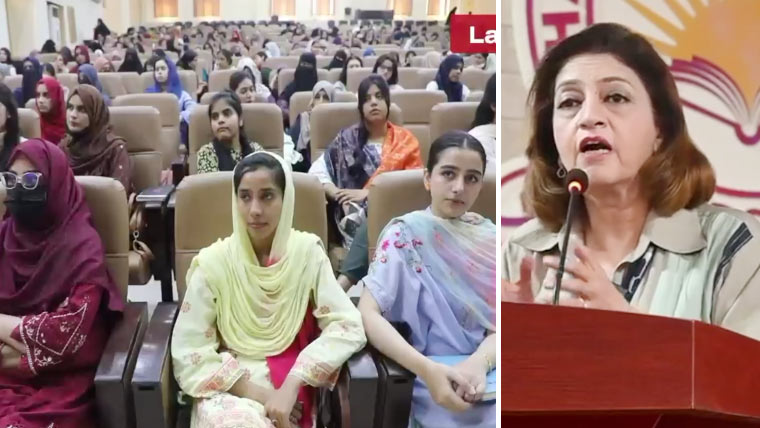 آئی ایس پی آر سمر انٹرن شپ پروگرام؛ پروفیسر ڈاکٹر ہما بقائی کی طلبہ کیساتھ نشست