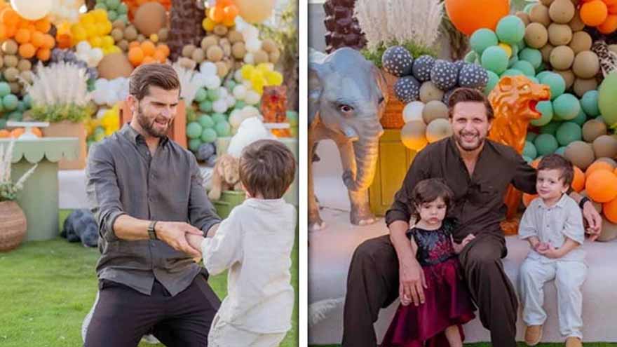 Shaheen Afridi's son Aliyar celebrates second birthday, photos go viral