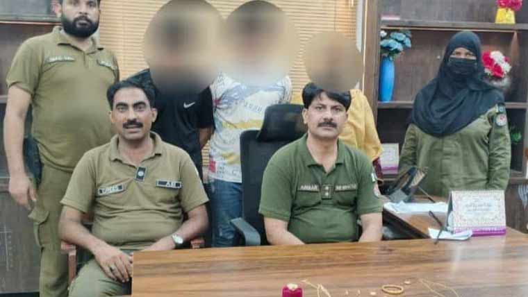 چوری کی وارداتوں میں ملوث خاتون اور 2 بیٹے گرفتار