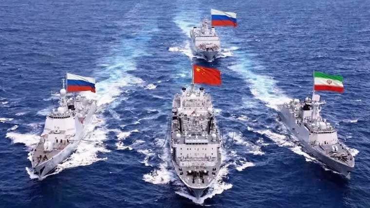 ایران، روس اور چین کی مشترکہ بحری مشقون کا اعلان