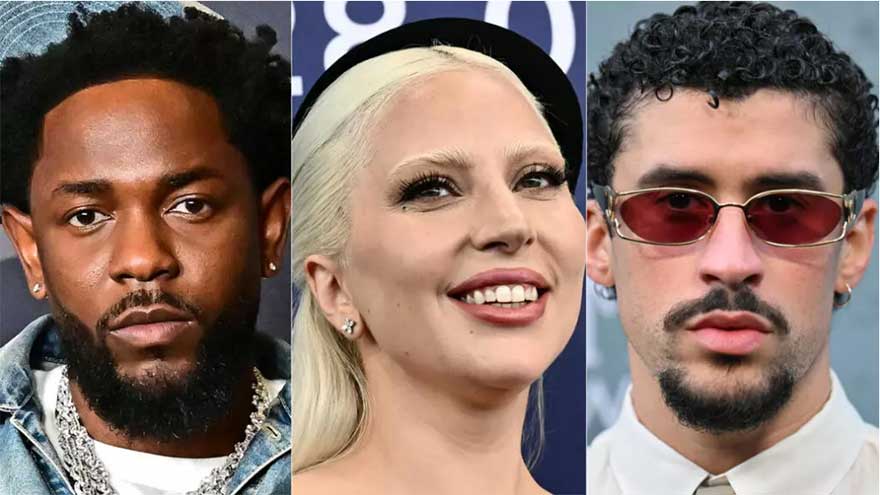 Kendrick Lamar, Bad Bunny, Lady Gaga face off at Grammys
