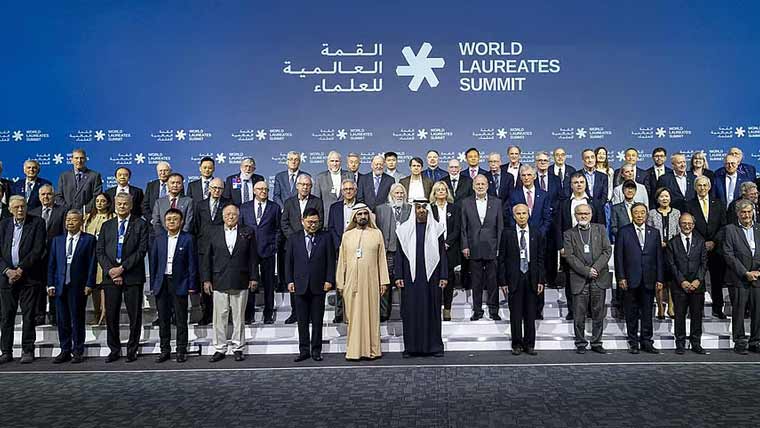 دبئی: اماراتی صدر نے نوبیل انعام یافتہ افراد کی 3 روزہ کانفرنس کا افتتاح کر دیا