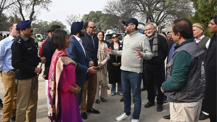 اجے بنگا کا وفد کے ساتھ خانپور ہزارہ کا دورہ، آثار قدیمہ دیکھے