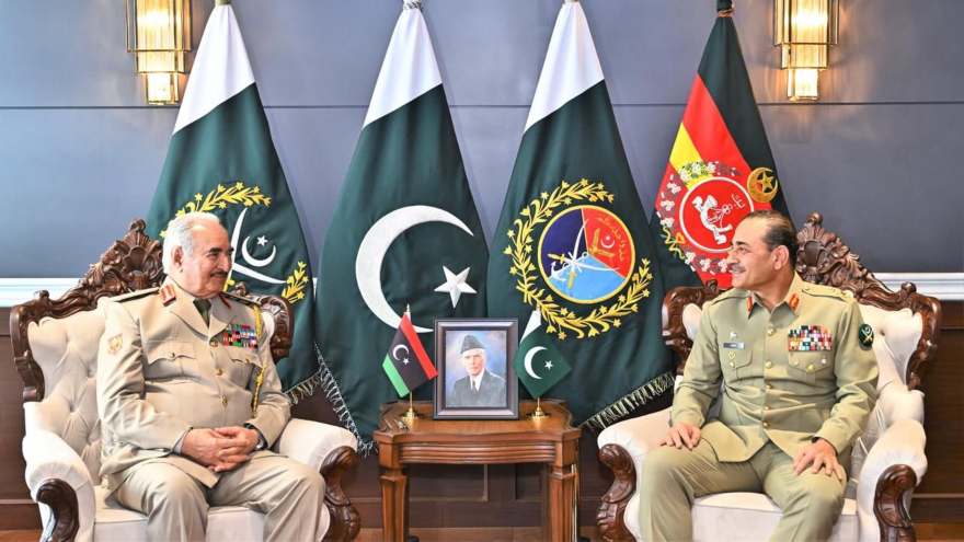 Libyan military chief, PM meet Field Marshal Asim Munir at GHQ