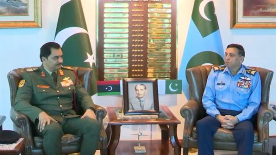 Libyan Armed Forces Deputy Commander in Chief meets Air Chief Marshal Zaheer Baber
