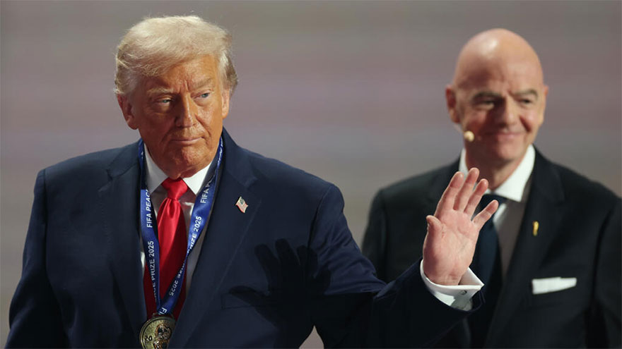 FIFA president Infantino defends giving peace prize to Trump