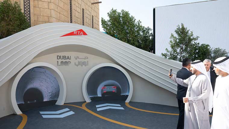 دبئی لوپ منصوبے کے پہلے دو مقامات کا باضابطہ اعلان