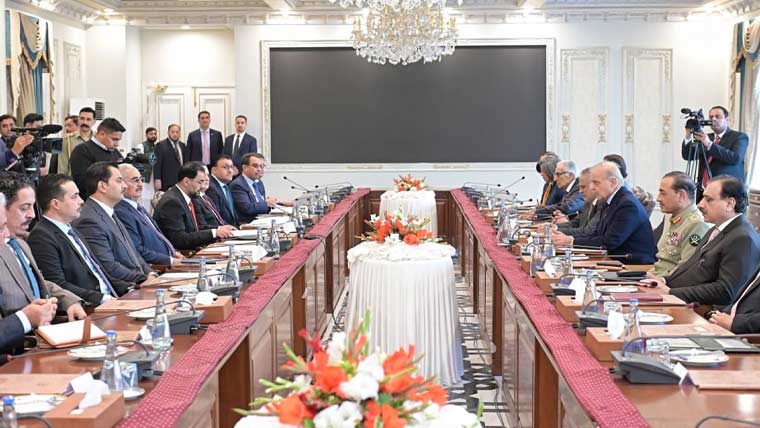 لیبیا کے وزیراعظم کی وفد سمیت شہباز شریف سے ملاقات، دوطرفہ تعلقات پر گفتگو