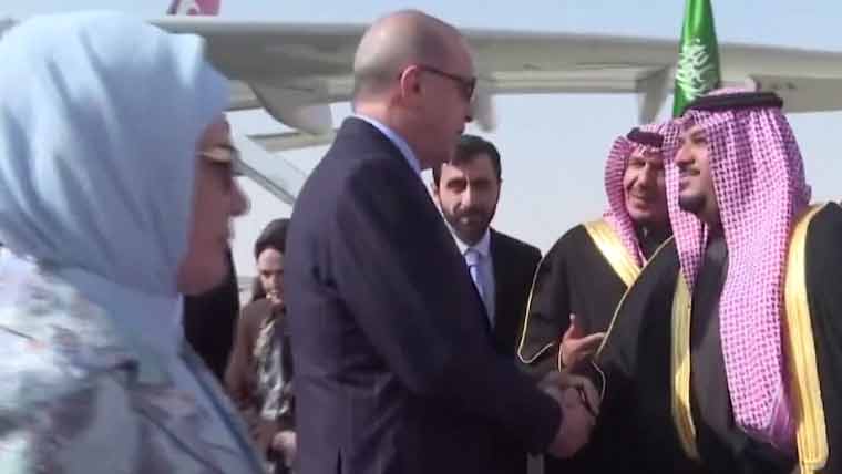 ترک صدر کی ایک روزہ دورے پر سعودیہ آمد، ولی عہد سے ملاقات، سولر انرجی کا معاہدہ