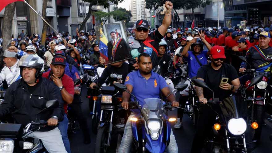 Thousands of Venezuelans march to demand Maduro's release