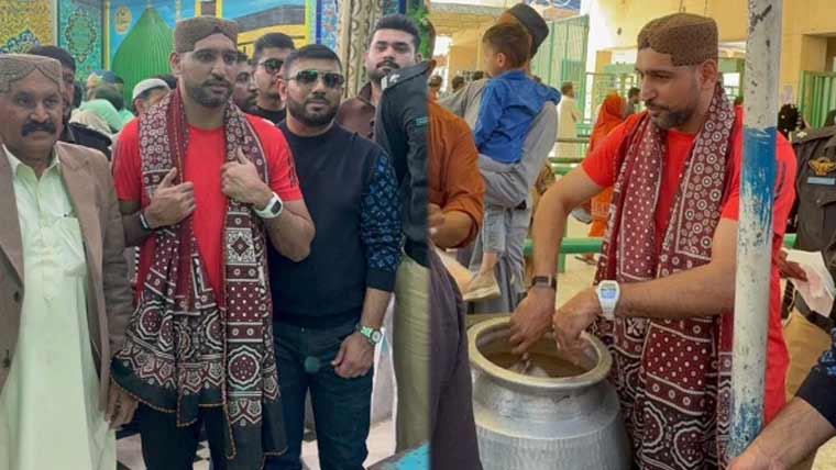 عامر خان کی عبداللہ شاہ غازی کے مزار پر حاضری، لنگر بھی تقسیم کیا